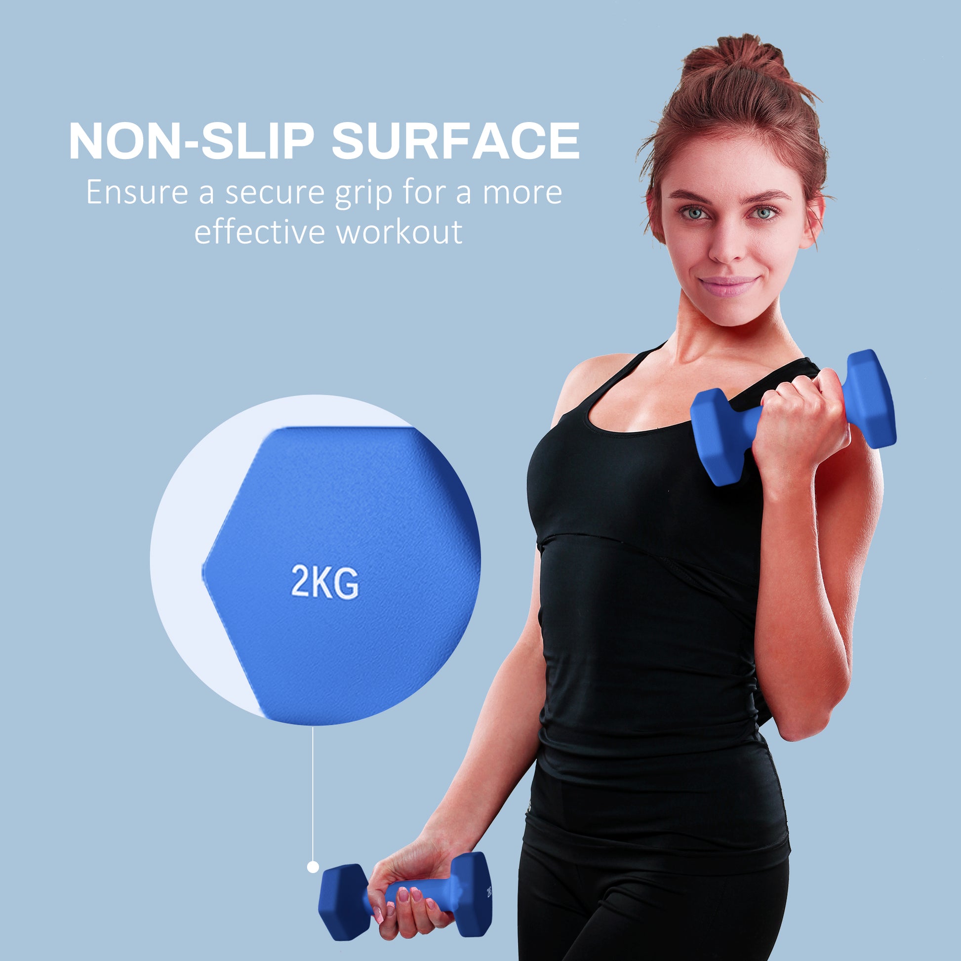 Dumbbells, Hexagonal Weights Pair