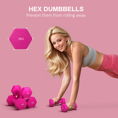 Dumbbells, Hexagonal Weights Pair