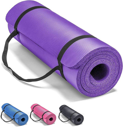 Yoga Mat Pilates Gym Exercise Large 15 Mm X 1.9 M Thick Strap