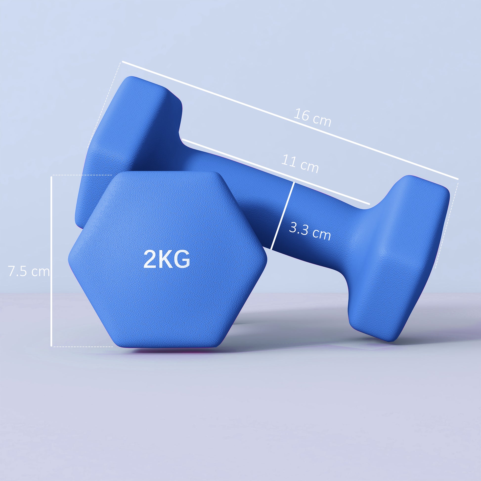 Dumbbells, Hexagonal Weights Pair