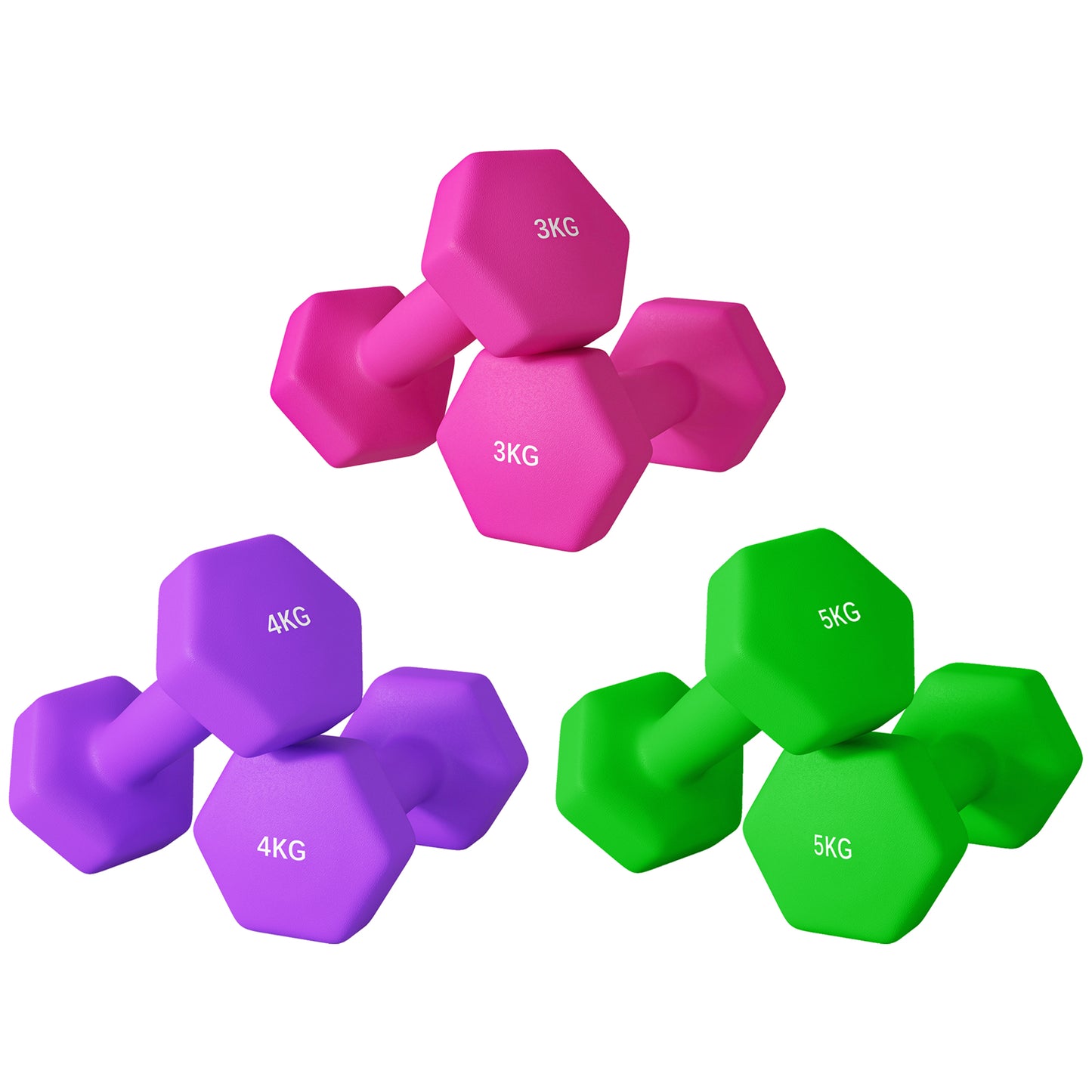 Dumbbells, Hexagonal Weights Pair