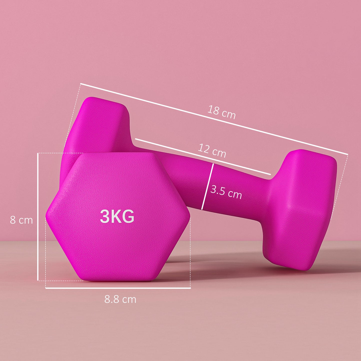 Dumbbells, Hexagonal Weights Pair