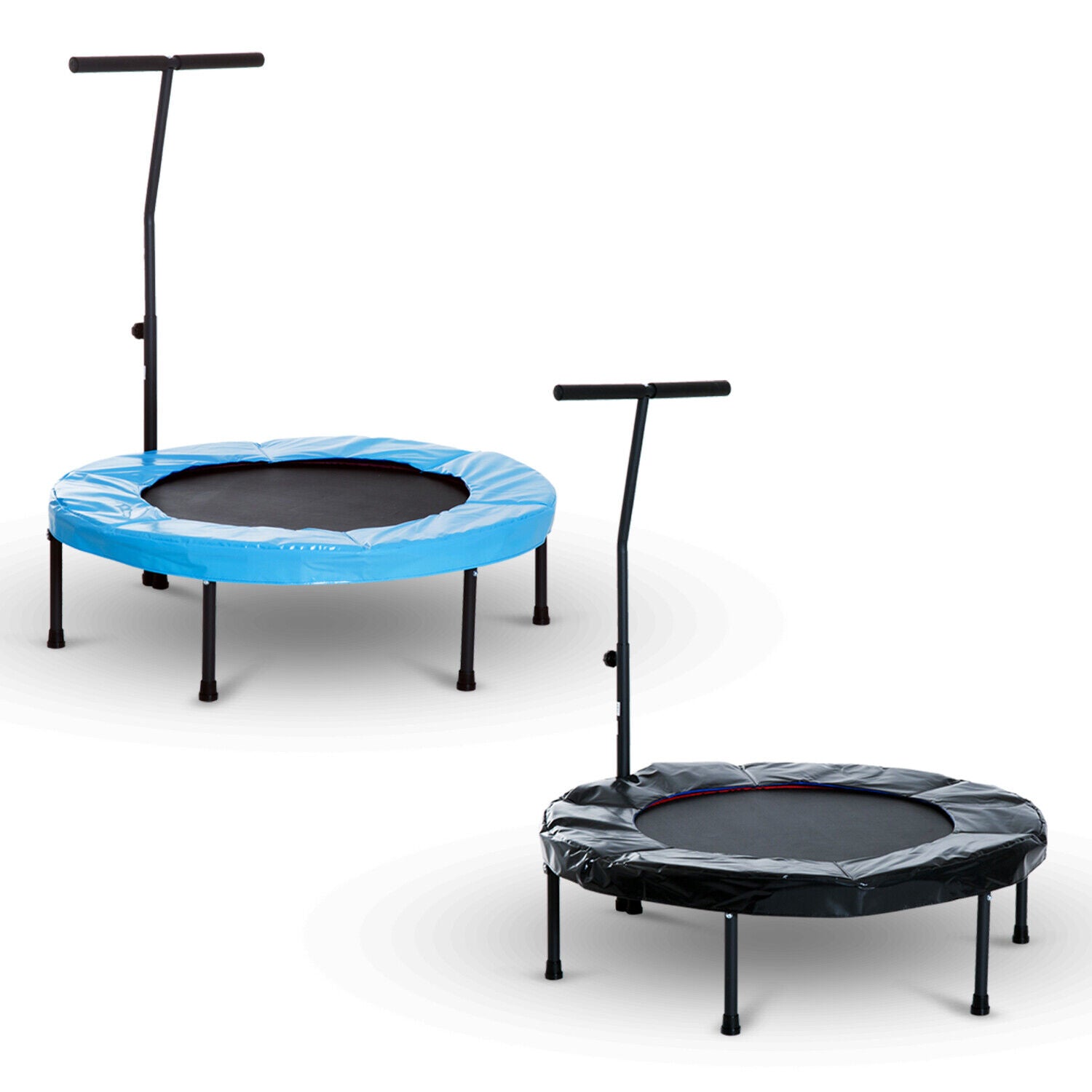 40" Trampoline Rebounder Workout Adjustable Handle Adult Jumper Fitness